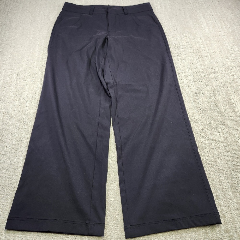 Lucy Pants Women Small Wide Leg Gorpcore Walkabout Black Stretch Woven Hiking